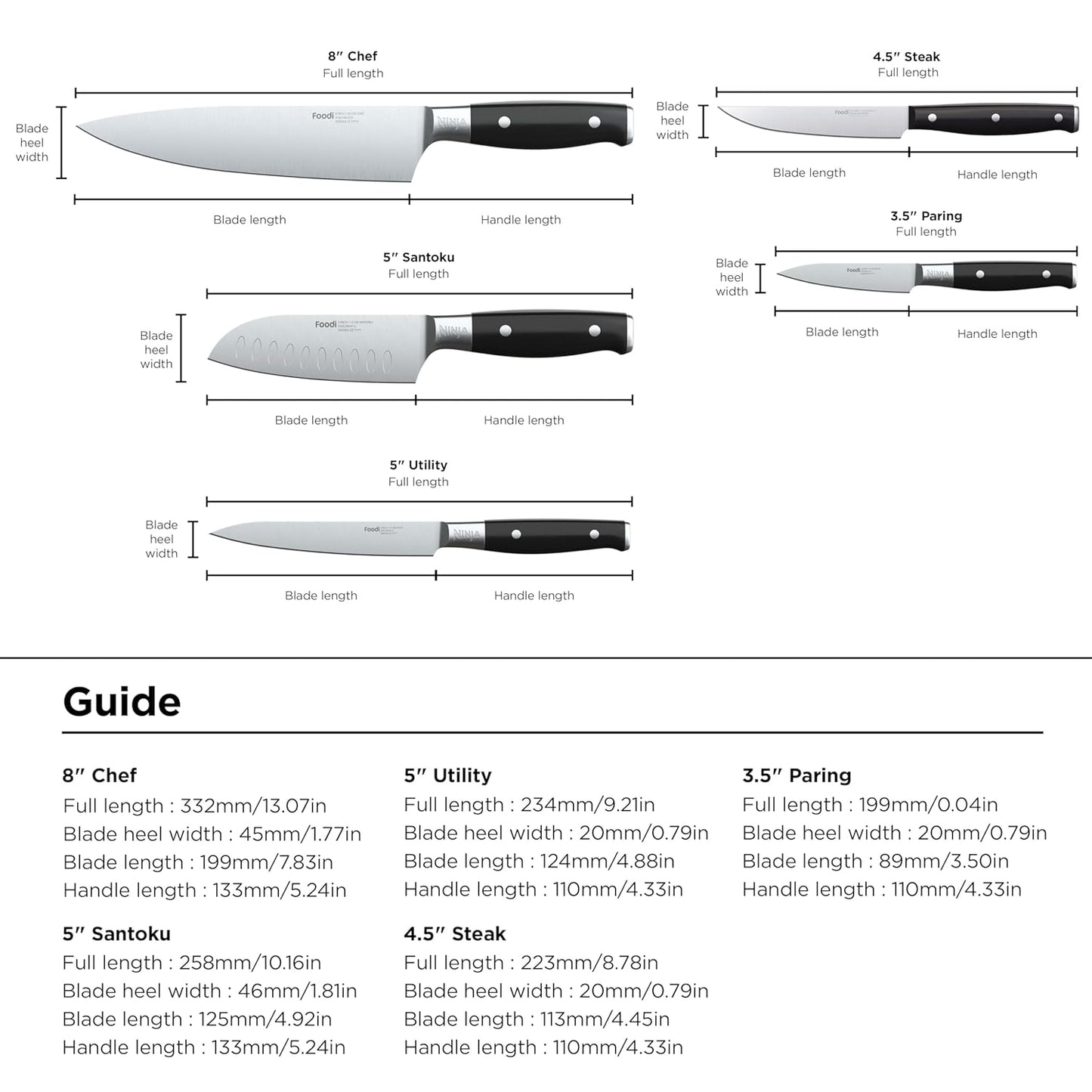 Premium NeverDull Knife Set™